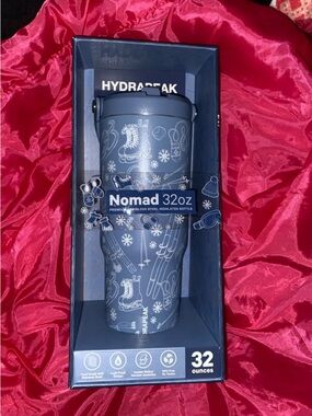 HydraPeak Nomad 32oz Insulated Water Bottle - Blue Winter Pattern